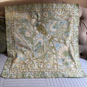 Pottery Barn floral paisley cotton Euro sham